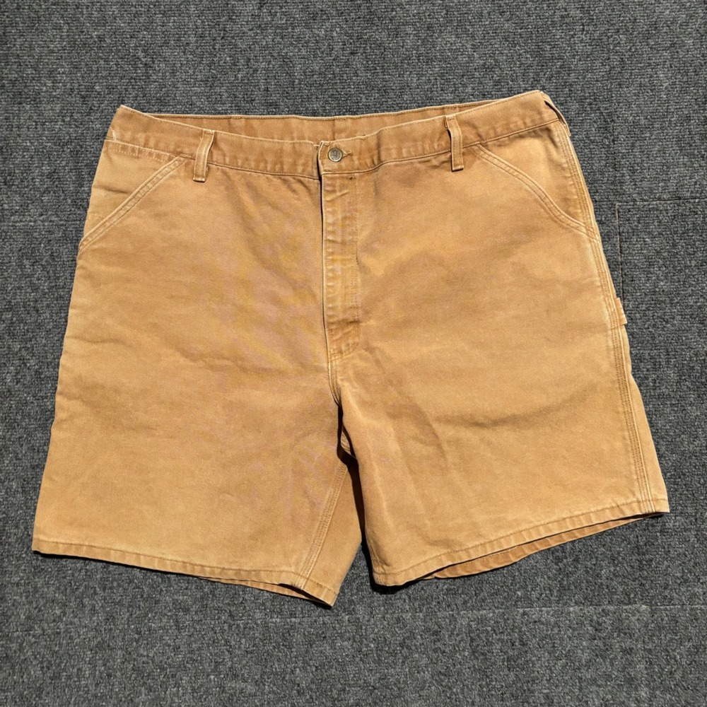 Vintage Carhartt WU1906 Carpenter Canvas Shorts Mens 42 Brown Made in USA